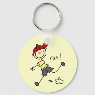 Honkbal hardloop T-shirts en cadeaus Sleutelhanger