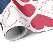 Honkbal hart inpakpapier (Rol Hoek)