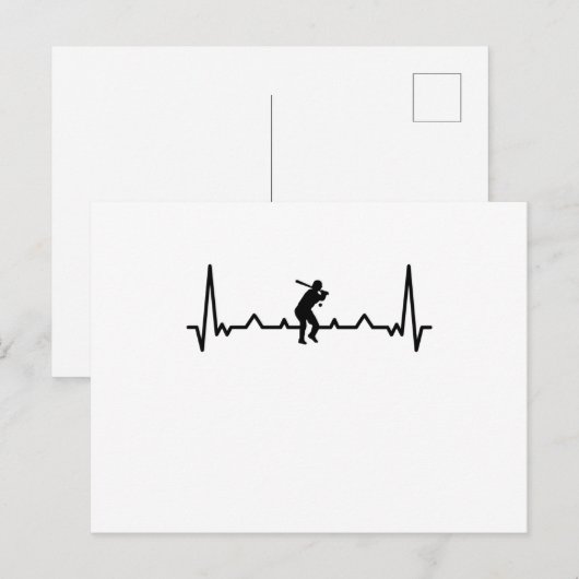 Honkbal Hartslag Sport Cadeaus Briefkaart (Voorkant / Achterkant)