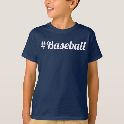 Honkbal Hashtag Jeugd Fan Must-Have T-shirt (Voorkant)