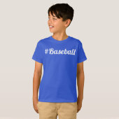 Honkbal Hashtag Jeugd Fan Must-Have T-shirt (Voorkant volledig)