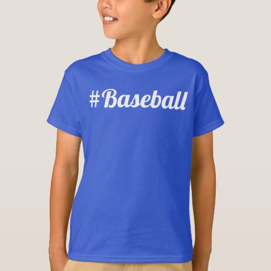 Honkbal Hashtag Jeugd Fan Must-Have T-shirt (Voorkant)