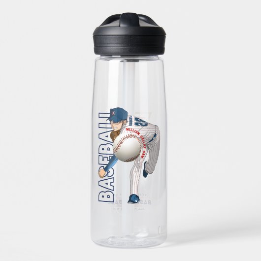 Honkbal held met Million Dollar Arm | 25 oz Waterfles (Voorkant)