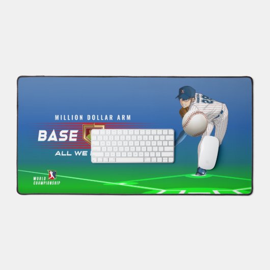 Honkbal held met Million Dollar Arm | Bureaumat (Keyboard & Muis)