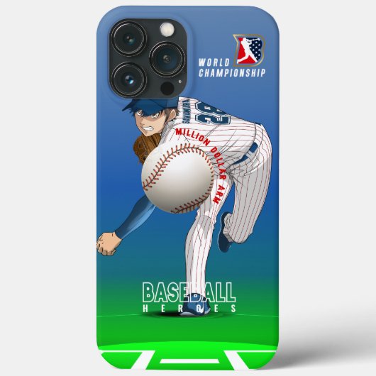 Honkbal held met Million Dollar Arm | Case-Mate iPhone Case (Achterkant)