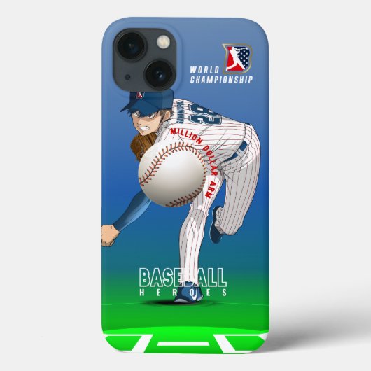 Honkbal held met Million Dollar Arm | Case-Mate iPhone Case (Achterkant)