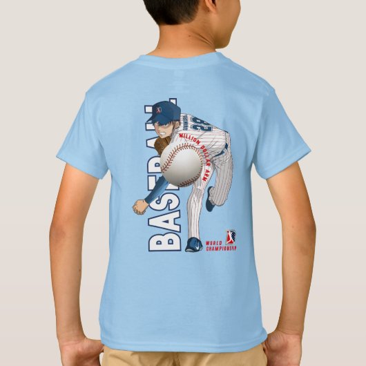 Honkbal held met Million Dollar Arm | KIND T-shirt (Achterkant)