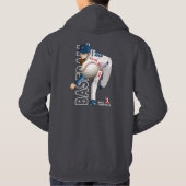 Honkbal held met Million Dollar Arm | MANNEN Hoodie (Achterkant)