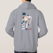 Honkbal held met Million Dollar Arm | MANNEN Hoodie (Achterkant)