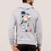 Honkbal held met Million Dollar Arm | MANNEN Hoodie (Achterkant)