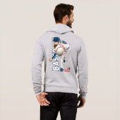 Honkbal held met Million Dollar Arm | MANNEN Hoodie (Achterkant volledig)