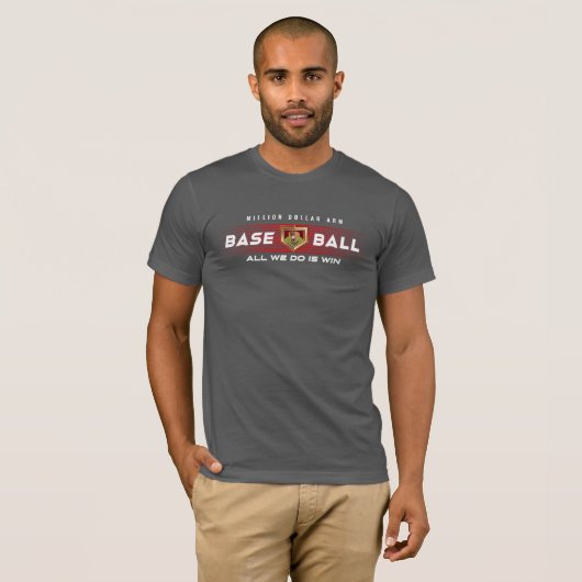 Honkbal held met Million Dollar Arm | Mannen Jerse T-shirt (Voorkant volledig)