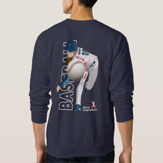 Honkbal held met Million Dollar Arm | MANNEN Trui (Achterkant)