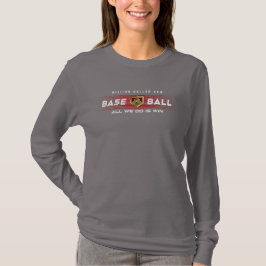 Honkbal held met Million Dollar Arm | met lange mo T-shirt