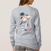 Honkbal held met Million Dollar Arm | met lange mo T-shirt (Achterkant)