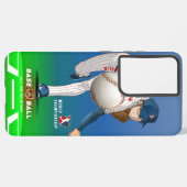 Honkbal held met Million Dollar Arm | Samsung Galaxy Hoesje (Linkerkant)