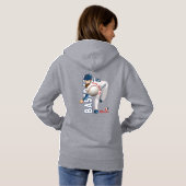 Honkbal held met Million Dollar Arm | Vrouwen Hoodie (Achterkant volledig)