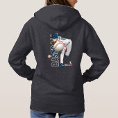 Honkbal held met Million Dollar Arm | Vrouwen Hoodie (Achterkant)