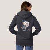 Honkbal held met Million Dollar Arm | Vrouwen Hoodie (Achterkant volledig)