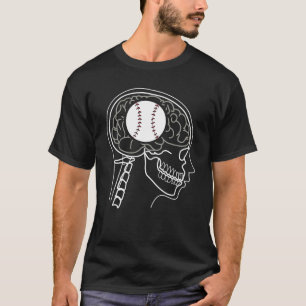 HONKBAL HERSENEN X-RAY T-shirt ontwerp voor mannen