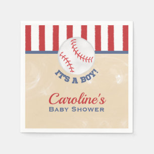 Honkbal Het is een Boy Baby shower servet