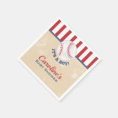 Honkbal Het is een Boy Baby shower servet (Hoek)