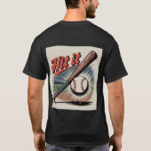 honkbal "Hit It" Retro Sports T-shirt (Achterkant)