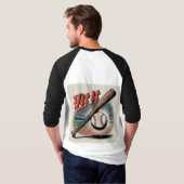honkbal "Hit It" Retro Sports T-shirt (Achterkant volledig)