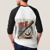honkbal "Hit It" Retro Sports T-shirt (Achterkant)