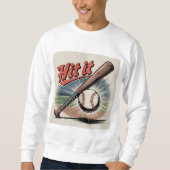  honkbal "Hit It" Retro Sports Trui (Voorkant)