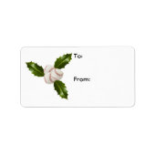 Honkbal Holly Gift Labels (Voorkant)