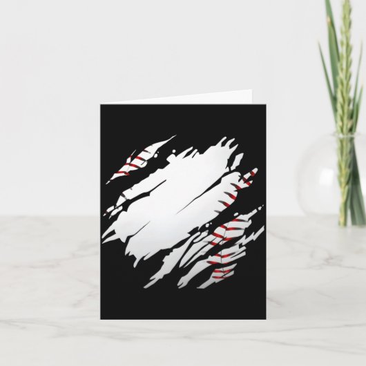 Honkbal Honkbal Illustratie Kaart (Voorkant)
