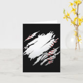 Honkbal Honkbal Illustratie Kaart (Gele Bloem)