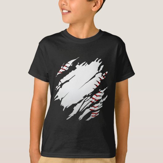 Honkbal Honkbal Illustratie T-shirt (Voorkant)