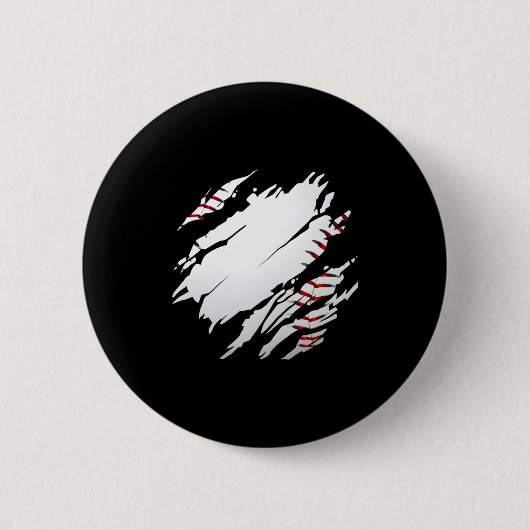 Honkbal Honkbal Ontwerp Ronde Button 5,7 Cm (Voorkant)