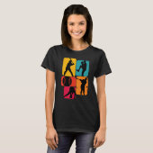 Honkbal Honkballer Retro Design T-shirt (Voorkant volledig)