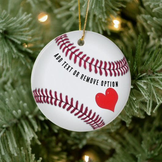 Honkbal Houdt van Kerstmis Keramisch Ornament (Boom)
