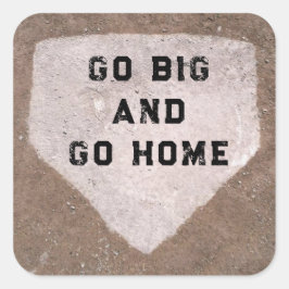 Honkbal Humor Vierkante Sticker