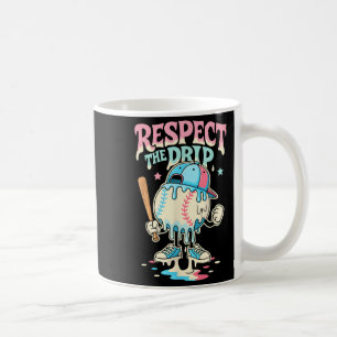 Honkbal Ice Cream Drip voor Jongens Meisjes Respec Koffiemok