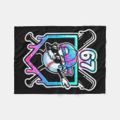 Honkbal Ijs Drip 67 Speler Dabbing Six Zeven Fleece Deken (Voorkant (Horizontaal))