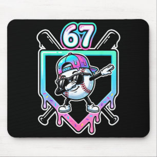 Honkbal Ijs Drip 67 Speler Dabbing Zes Zeven Muismat