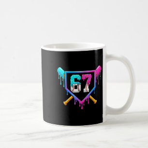 Honkbal Ijs Drip 67 Zes Zeven Meme Nummer 6 Koffiemok
