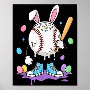 Honkbal Ijs Drip Jeugd Jongens Lieve Pasen Sp Poster