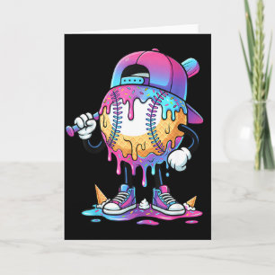 Honkbal Ijs Drip Meme Knuppel Jongens Sport Cool  Kaart