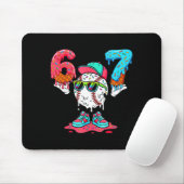 Honkbal Ijs Drip Nummer 67 Speler 67e Verjaardag Muismat (Met muis)