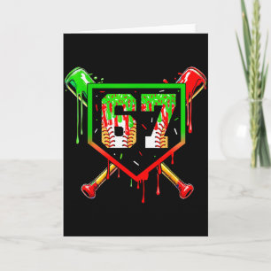 Honkbal Ijs Drip Nummer 67 Speler 6 7 Chris Kaart