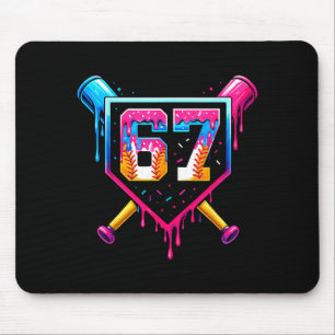Honkbal Ijs Drip Nummer 67 Zes Zeven Meme C Muismat