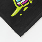 Honkbal Ijs Druppelend Dabben Honkbal Drip Fleece Deken (Hoek)