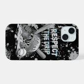 Honkbal IJscrème Drip Met Spikkels Thuisplaat iPhone 15 Case (Achterkant horizontaal)