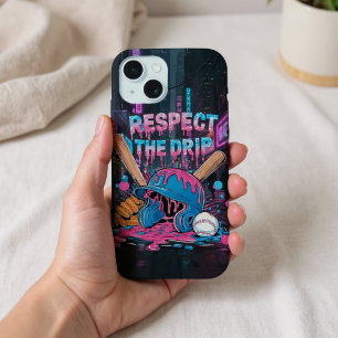 Honkbal Ijsdruppels Met Strooiselplaat iPhone 15 Case